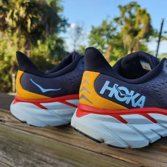 SOLD!! HOKA Men's Clifton 8 Gray Road Running/Walking Sneakers Shoes Size 11 D - Picture 4 of 16